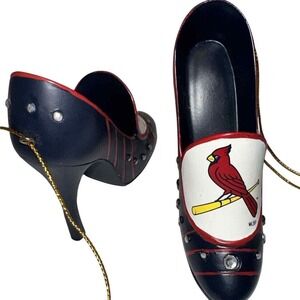 Bradford Exchange St. Louis Cardinals Ornament High Heel Shoe MLB Baseball Decor